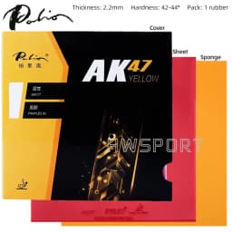 PALIO AK 47 Table Tennis Rubber Non-sticky Ping Pong Rubber Sheet AK47 Red Blue Yellow