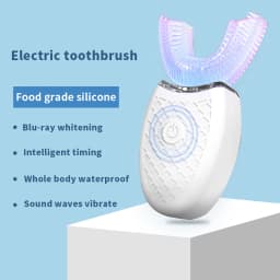 Electric Toothbrush U-Type 360 Degrees Intelligent Silicon Head Electric Toothbrush Automatic USB Rechargeable Waterproof