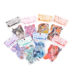 40Pcs Diary Sticker Scrapbooking  Feather Books Planner Japanese Junk Journal Kawaii Decorative Stationery Craft Sticker