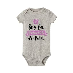 No Falling in Love I'm My Dad's Spanish Printed Baby Bodysuit Funny Newborn Jumpsuit Toddler Summer Clothes Infant Shower Gifts