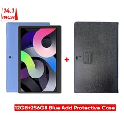 Global Language Google Play Certified Large Screen 14.1 Inch Tablet Pc 256GB Phone Call Bluetooth 5G WiFi Learning Game Pad