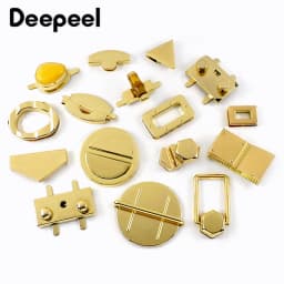 1-3Pcs Deepeel Metal Bag Decor Lock Buckle Women Handbag Closure Latch Purse Turn Twist Locks Snap Clip DIY Hardware Accessories