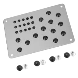 Car Floor Mat Foot Heel Scuff Plate Non-slip Carpet Patch Auto Alloy Silver Cover Anti-skid Pad Universal Interior Accessories