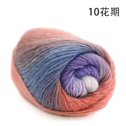 100% Wool Yarn Rainbow Color for Hand Knitting Crochet Plush Thickness Lanas Thread DIY Soft Scarf Shawl Sweater