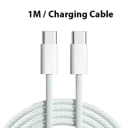 5 in 1 GaN USB C Desktop Charger 240W Fast Charge Phone Adapter Braid Type C Cable For iPhone Samsung Xiaomi EU/US Plug Charger
