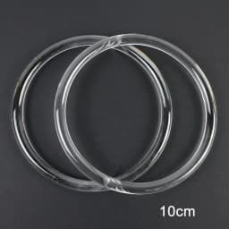 2/4/10Pcs Deepeel Acrylic Transparent Bag Handle Plastic Circle Ring Frame Handbag Replace Handles Woven-bag Brackets Accessory