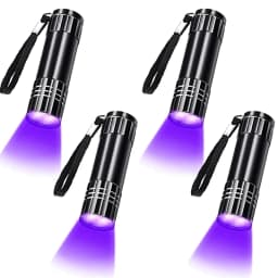 UV Flashlight 395-400nm Black Light Flashlight Ultraviolet Lamp UV Torch UV Light Detector for Pet Urine Stain Dry Stain