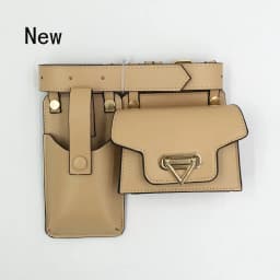 2 Piece Women's Belt Bag Luxury Designer Tactical Waist Bags Female Leather Flap Fanny Pack Shoulder Crossbody Chest Bag Purse