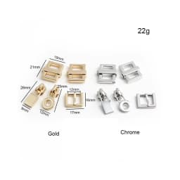 1-5 sets 2 colors 36*28mm gold chrome durable rectangle a set of lock for woman handbag with eyelets key lock purse accessories