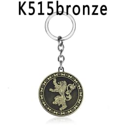 Dragon House Keychain Targaryen Dragon Shape Keyring for Fan Collection Accessories Friends Gift