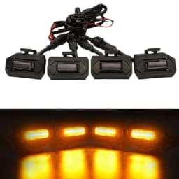 New 4PCS/1set LED Front Grill Lights for Toyota Tacoma Raptor TRD Off Road Sport 2020 2021 External Grill Lamp LED Grille Lights