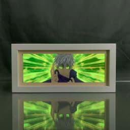 Anime LED Night Light Box Jujutsu Kaisen Satoru Gojo for Kids Room Decoration Nightlight Lightbox Manga 3d Paper Cut Desk Lamp