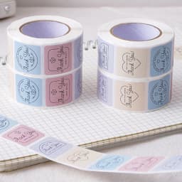 100-500pcs Thank You Sticker Round Scrapbook Envelope Seal Scrapbooking Stickers Festival Birthday Party Gift Decorations Labels