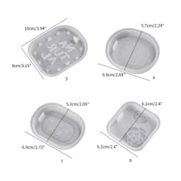 Camellia Plaster Hanging Plate Silicone Mold Wardrobe Car Fragrances Aromatherapy Epxoy Resin Mould DIY Casting Tool