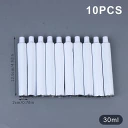 10 Pcs Empty Aluminum Paint Tubes 30/60/100 Ml Paint Tubes For Storing Paint Acrylic Watercolors Gouaches Oils And Making Paint