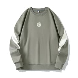 Men's Round Neck Sweatshirt Round Neck Long-Sleeved Embroidery Oversized 6XL, 7XL, 8XL Ugly Christmas Sweatshirts For Men