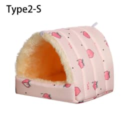 Cute Small Animal Sleeping Bed Hamster House Mini Pet Rabbit Squirrel Winter Warm Nest Comfortable Guinea Pig Nest