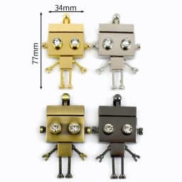 Deepeel 2Pcs Metal Lock Buckles for Women's Bags Turn Twist Locks Shoulder Bag Decor Closure Latch Clasp DIY Hardware Accessory