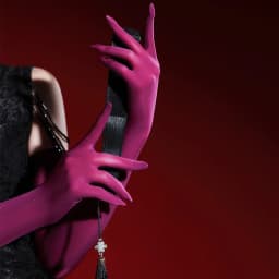 43cm Solid 8D High Elasticity Oil Smooth Women Sexy Thin Tight Stockings Gloves Club Cosplay Performance Long Five Finger Glove
