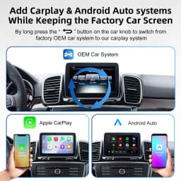 Wireless CarPlay Android Auto Decoder Box CarPlay Interface For Mercedes Benz GLE GLS CLS NTG 5.0 5.1 COMAND System 2014-2017
