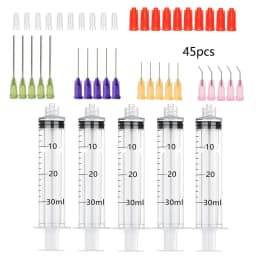5 Pcs/Set Dispensing Syringe Blunt Needles 5ml Syringes, Needle 14G 15G 18G 20G 21G