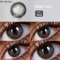 Bio-essence 1 Pair Big Eye Korean Lenses Colored Contact Lenses with Degree Myopia Lenses Green Lenses Black Lenses Prescription