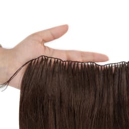 VADES Invisible Feather Hair Extensions Human Hair Long Straight Hair Extension Natural Sew In Microring Hair Weft for Women