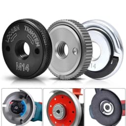 Angle Grinder M14 Thread Inner Outer Flange Nut Set Quick Release Locking Nut Replace Onnfang 1PC