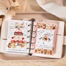 Journal GO 3cmx2m Cute Animals Tape Stickers for Collage Junk Journal Landscape Materials Journal Mobile Phone Laptop diy Decals