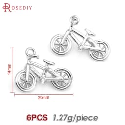 18K Gold Color Airplane Bicycle Tower Windmill Charms Pendants High Quality Diy Jewelry Making Necklace Earrings Accessories