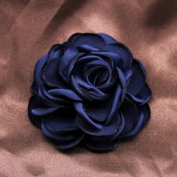 5PCS/Lot 8CM Large Satin Fabric Artificial Rose Flowers For Hats Dress Clothing Decoration DIY Brooches Hair Accessories