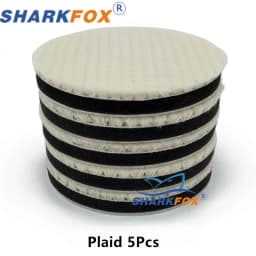 Sharkfox 3/5 Inch Japan Wool Polish Pad For DA RO Car Polisher Polishing Tray 80mm125mm Cutting Pad Car Clean Product