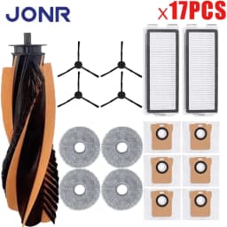 Spare Parts For JONR P20 PRO/T5 Pro Robot Vacuum Cleaner, Main Side Brush Hepa Filter Mop Cloth Mop Pad Dust Bag Replacement