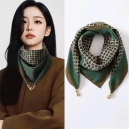 2025 Hot Magnetic Triangle Neck Protection Scarf For Women Cotton Linen Scarf High-end Neck Scarf Keep Warm High Quality