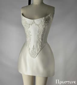 Customized Elegant White Satin Exquisite Appliques Wedding Dress Fashion Bridal Party Sexy Strapless Delicate Bridal Gowns