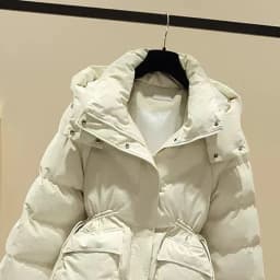 Thick Parkas down Cotton Jacket Women's Mid-Length Winter Hooded Coat Slimming Waist Design Warm And Stylish Windproof Outerwear
