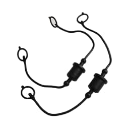 2 Set 1/2 Hydraulic Quick Disconnect Fitting Dust Cap For ISO-A Hydraulic Coupler Hydraulic Quick Connector Coupling Dust Cover