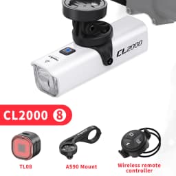 TOWILD CL2000 Bicycle Light With Cut-off Line Beam 2000LM Rechargeable 5000mAh Led Bike Front Lights IPX6 MTB Cycling Headlights
