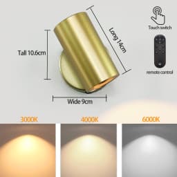 LED Modern Minimalist Remote Charging Wall Lamp 5200mAh Magnetic Suction Installation Touch 3-Color Bedroom Living Room Lighting