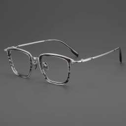 Luxury Brand Replica Acetate & Pure Titanium Glasses Large Size 155mm Big Face Ultra-light Eyeglass Unisex Ox Horn Grain Frame