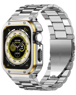 Stainless Steel Strap+Case For Apple Watch Band 49mm 45mm 44mm (not watch) bracelet Bumper Cover iwatch serie 4 5 SE 6 7 8 Ultra