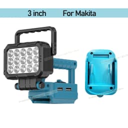 For Makita LED Working Light Lantern 18V Li-ion Battery Emergency Lamp Flashlight Torch Spotlight With Dual USB Camping Lighting