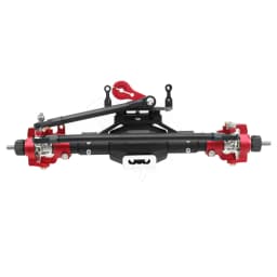 CNC Aluminum Diamond-Shaped Aluminum Alloy Complete Front & Rear Axle for 1/10 RC Crawler Truck Axial SCX10 II 90046 90047