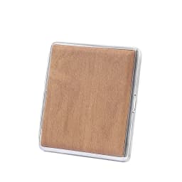 20 pack Leather Cigarette case creative personalized imitation wood grain Coarse tobacco men portable cigarette box accessories