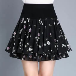 Summer Polka Dot Chiffon Short Skirt Women's High Waist A-Line Half-length Puffy Skirt Anti-Light Large Size Commute Style
