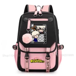 My Hero Academia Anime Print Student Backpack Lightweight Casual Daypack for Girls School Travel