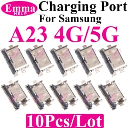 10Pcs Original Charging Port Connector for Samsung A15 A05S A25 A35 A55 A13 A04S A14 A23 A33 A24 A34 A54 A53 USB Charger Pin Plu