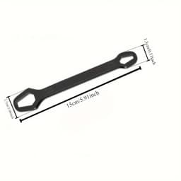 1pc Universal Double Ended Wrench, Self-Tightening 3-17mm Screw Nuts Repair Wrench, Double-Headed Ratchet Spanner, Adjustable