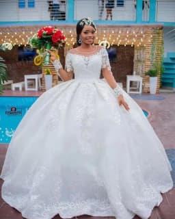 Customized Plus Size Lace Wedding Dresses Bridal Gowns Beading Long Sleeve Crystal O Neck Sweep Train Vestidos De Novia