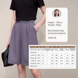 Amii Women's Shorts 2026 Summer New Commuter Versatile Pleated Loose Pants Women's Wide-leg Casual Five-point Pants 12622017
